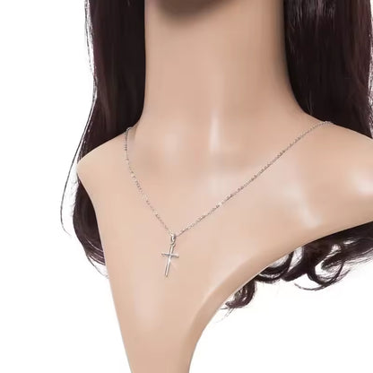 Luxury Zircon Cross Pendants Necklace